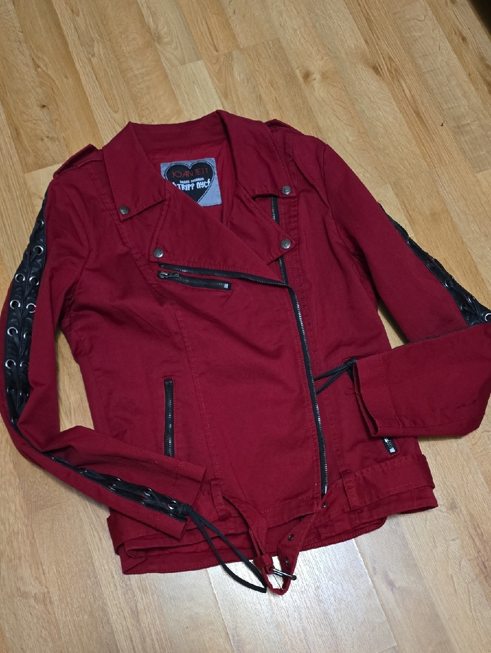 Hot Topic TRIPP Joan Jett Moto Jacket NWT Sz L - Picture 9 of 9
